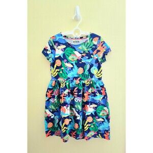 NWOT Mini Boden Heart Pocket Fun Jersey -Multi Coral Reef, Sz 7/8, 11/12